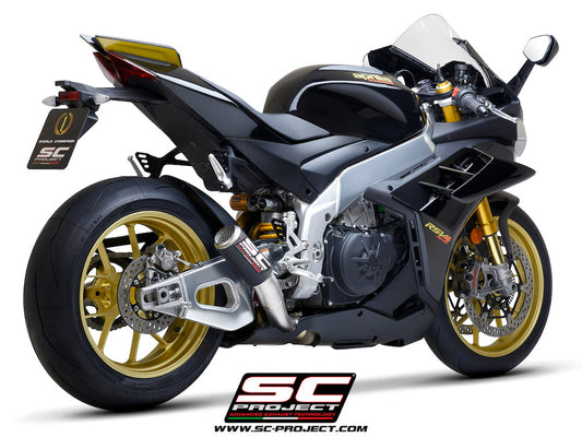 APRILIA RSV4 (2021 - 2024) - FACTORY CR-T Muffler, with titanium end cap