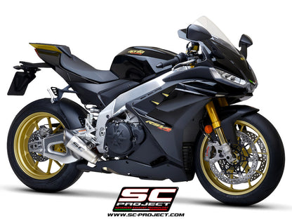 Aprilia TUONO V4 (2021-2024) - Factory S1 Muffler, titanium, with carbon fiber end cap
