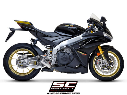 APRILIA RSV4 (2021 - 2024) - FACTORY S1 Muffler, titanium, with carbon fiber end cap