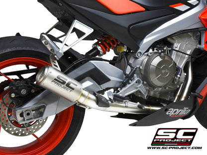 APRILIA RS 660 (2020 - 2024) Full exhaust system 2-1, Stainless steel AISI 304, with CR-T Muffler