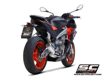 APRILIA TUONO 660 (2021-2024) Full exhaust system 2-1, Stainless steel AISI 304, with CR-T Muffler