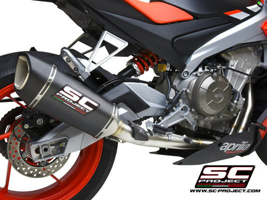 APRILIA RS 660 (2020 - 2024) Full exhaust system 2-1, Stainless steel AISI 304, with SC1-R Muffler