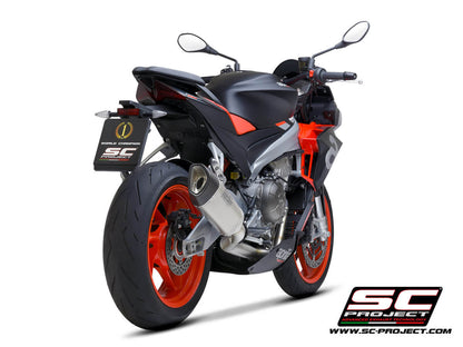 APRILIA TUONO 660 (2021-2024) Full exhaust system 2-1, Stainless steel AISI 304, with SC1-R Muffler