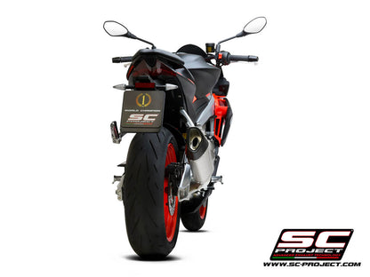 APRILIA TUONO 660 (2021-2024) Full exhaust system 2-1, Stainless steel AISI 304, with SC1-R Muffler