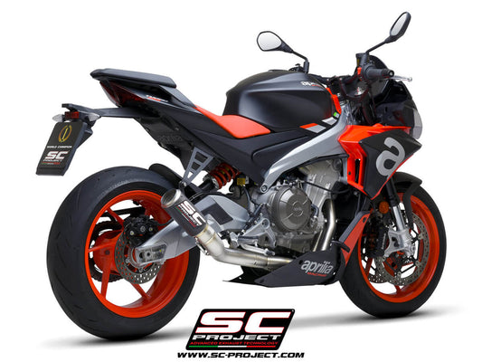 APRILIA TUONO 660 (2021-2024) Full exhaust system 2-1, titanium, with CR-T Muffler