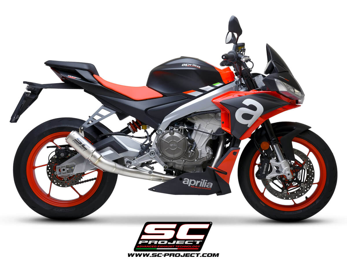 APRILIA TUONO 660 (2021-2024) Full exhaust system 2-1, titanium, with CR-T Muffler