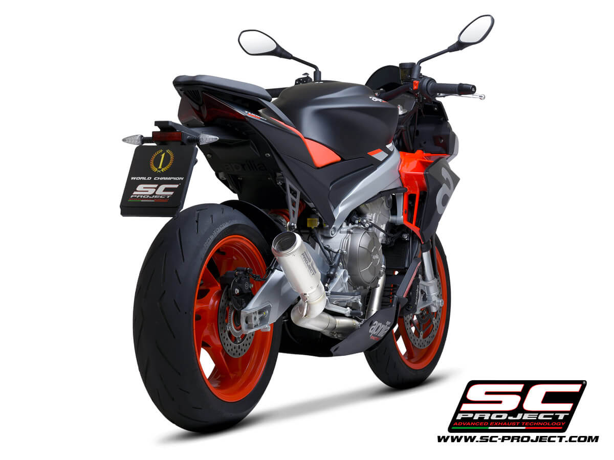 APRILIA TUONO 660 (2021-2024) Full exhaust system 2-1, titanium, with CR-T Muffler