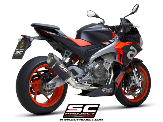 APRILIA TUONO 660 (2021-2024) Full exhaust system 2-1 "Trofeo", titanium, with SC1-R Muffler