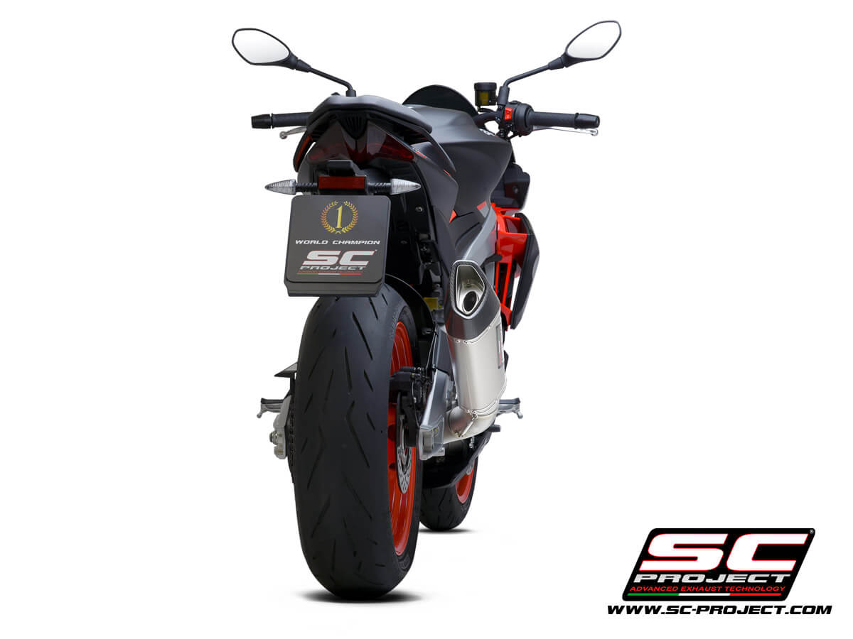 APRILIA TUONO 660 (2021-2024) Full exhaust system 2-1 "Trofeo", titanium, with SC1-R Muffler