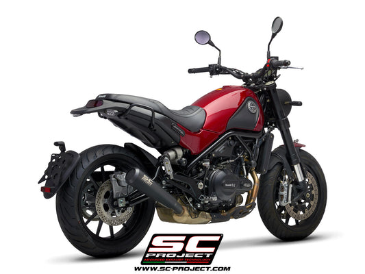 BENELLI LEONCINO 500 (2017 - 2020) - Trail Conic 70'S Muffler, stainless Steel, matt black painted