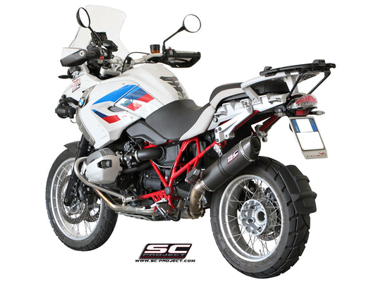 BMW R 1200 GS (2010 - 2012) - ADVENTURE Oval Muffler, Carbon fibre, with carbon fibre end cap