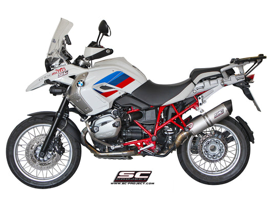 BMW R 1200 GS (2010 - 2012) - ADVENTURE Oval SC1 Muffler, Titanium, with Carbon fibre end cap
