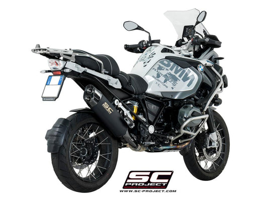 BMW R 1200 GS (2013 - 2016) - ADVENTURE Adventure Muffler, Titanium matt black painted, with carbon fibre end cap