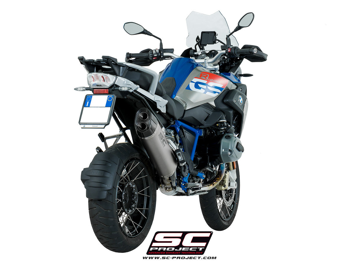 BMW R 1200 GS (2017 - 2018) - Adventure Muffler, Titanium, with Carbon fibre end cap