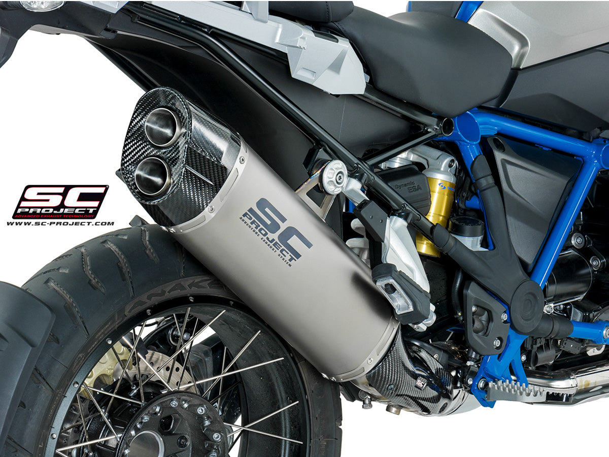 BMW R 1200 GS (2017 - 2018) - Adventure Muffler, Titanium, with Carbon fibre end cap