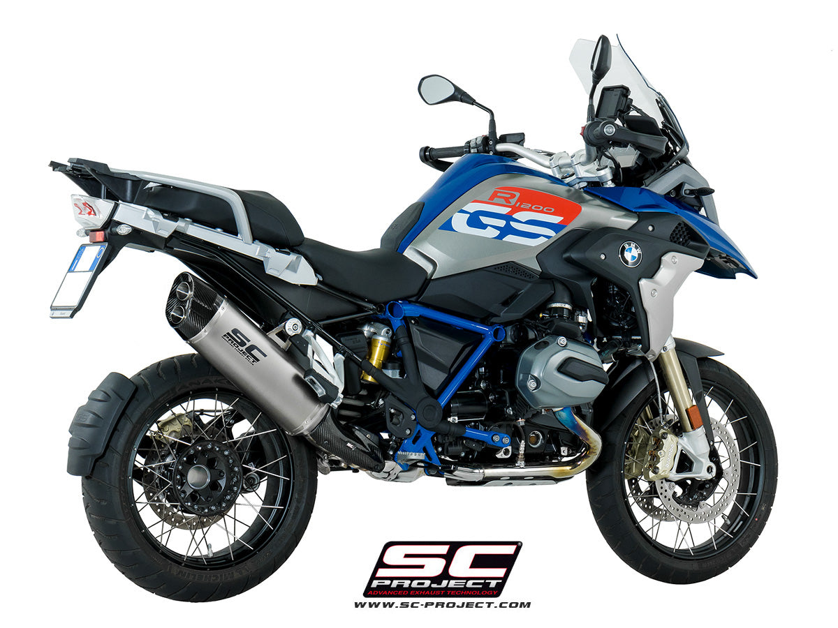 BMW R 1200 GS (2017 - 2018) - Adventure Muffler, Titanium, with Carbon fibre end cap