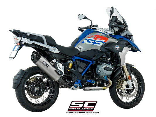 BMW R 1200 GS (2017 - 2018) - Adventure Muffler, Titanium, with Carbon fibre end cap