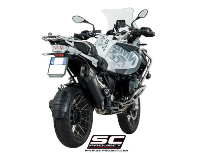 BMW R 1200 GS (2017 - 2018) - ADVENTURE Adventure Muffler, Titanium, matt black painted with Carbon fibre end cap