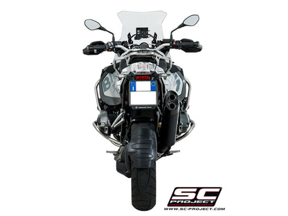 BMW R 1200 GS (2017 - 2018) - ADVENTURE Adventure Muffler, Titanium, matt black painted with Carbon fibre end cap