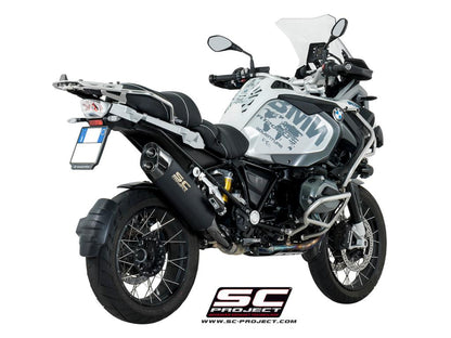 BMW R 1200 GS (2017 - 2018) - ADVENTURE Adventure Muffler, Titanium, matt black painted with Carbon fibre end cap