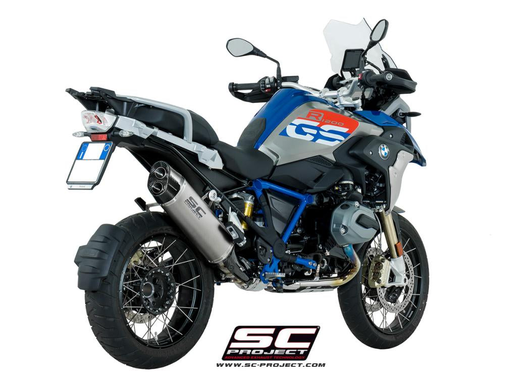 BMW R 1200 GS (2017 - 2018) - Adventure Muffler, Titanium, with Carbon fibre end cap