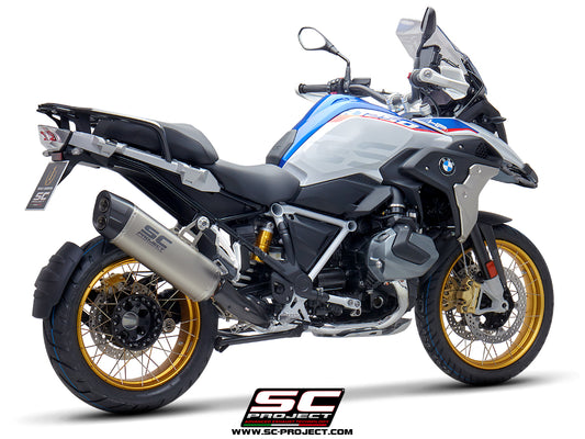 BMW R 1250 GS (2019 - 2020) - Adventure Muffler, Titanium, with Carbon fibre end cap