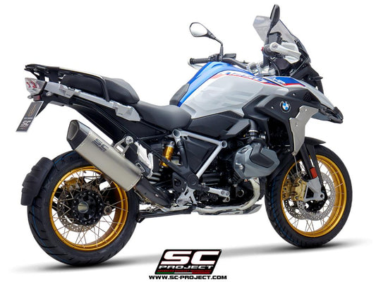 BMW R 1250 GS (2019 - 2020) - ADVENTURE SC1-R GT Muffler, Titanium, with Carbon fibre end cap