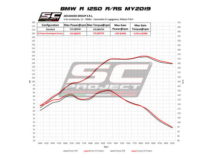 BMW R 1250 R (2019 - 2020) - RS SC1-R Muffler, Carbon fibre, with Carbon fibre end cap
