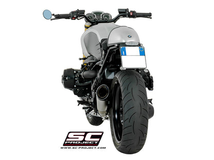BMW R NINE T (2014 - 2020) S1 Muffler, Titanium, with Carbon fibre end cap