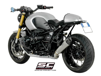 BMW R NINE T (2014 - 2020) Conic Muffler, Titanium, with Carbon fibre end cap