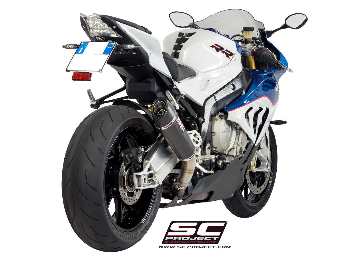 BMW S 1000 RR (2015 - 2016) Conic Muffler, with Carbon fibre end cap