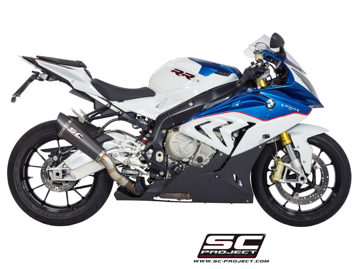 BMW S 1000 RR (2015 - 2016) Conic Muffler, with Carbon fibre end cap