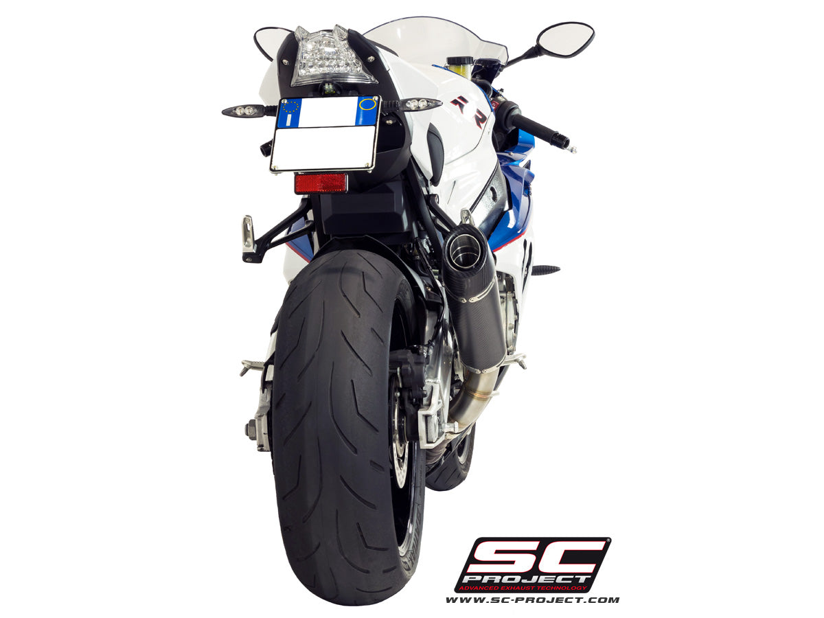 BMW S 1000 RR (2015 - 2016) Conic Muffler, with Carbon fibre end cap