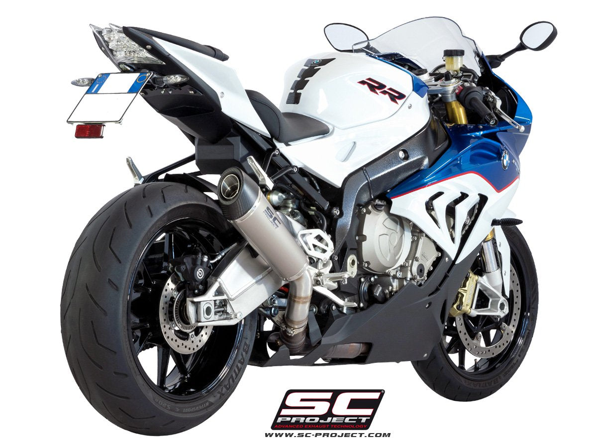 BMW S 1000 RR (2015 - 2016) Conic Muffler, with Carbon fibre end cap