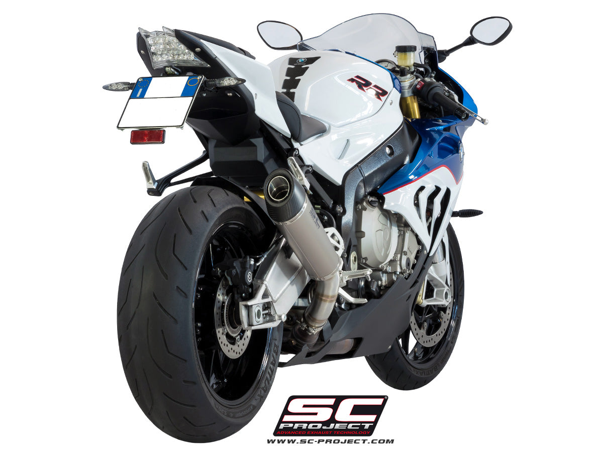 BMW S 1000 RR (2015 - 2016) Conic Muffler, with Carbon fibre end cap