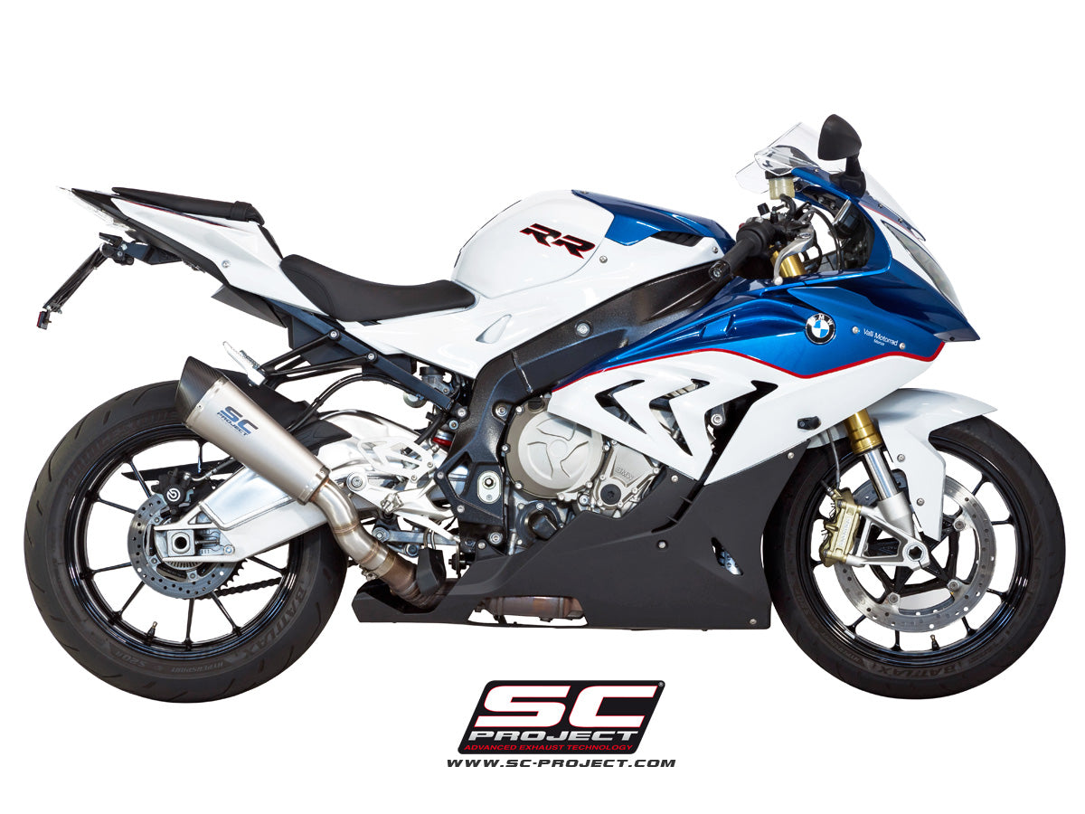 BMW S 1000 RR (2015 - 2016) Conic Muffler, with Carbon fibre end cap