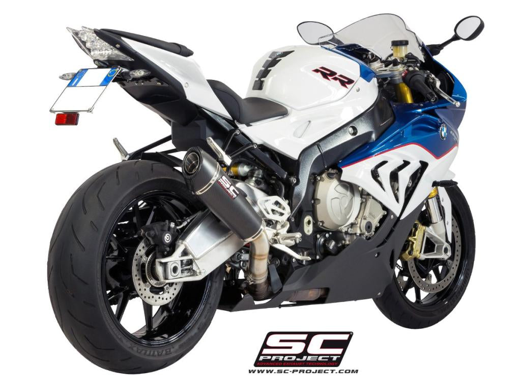 BMW S 1000 RR (2015 - 2016) Conic Muffler, with Carbon fibre end cap