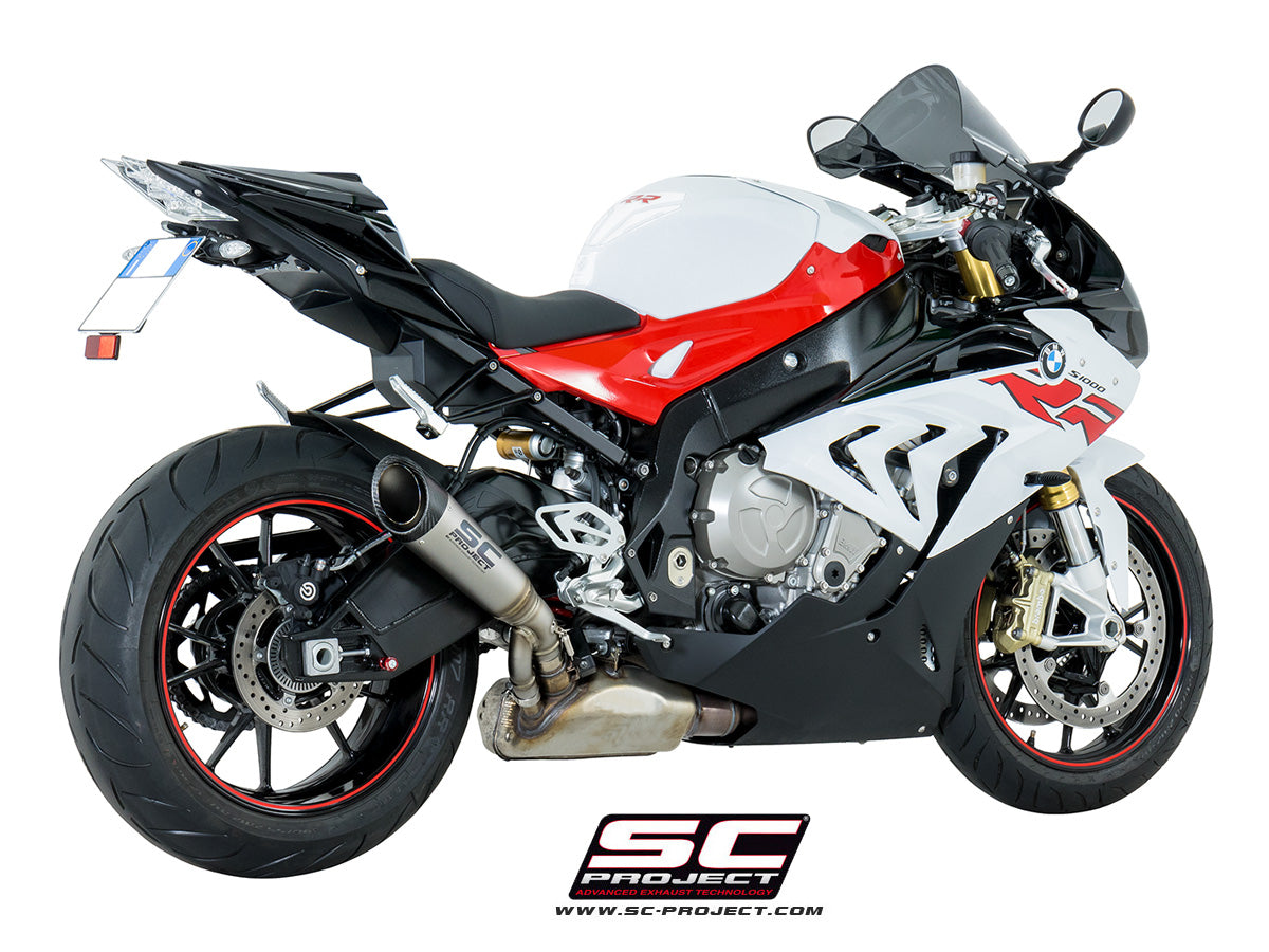 BMW S 1000 RR (2017 - 2018) S1 Muffler, Titanium, with Carbon fibre end cap