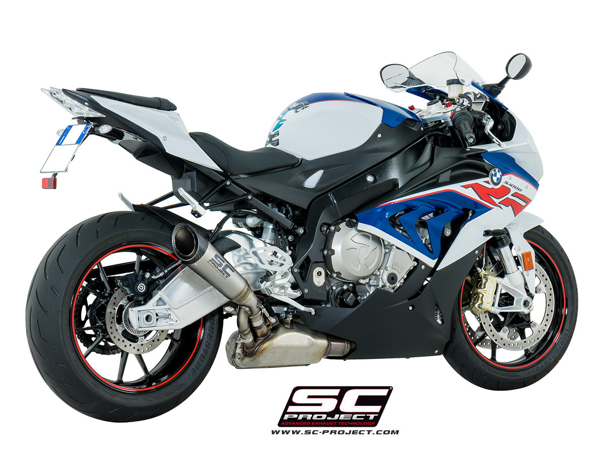 BMW S 1000 RR (2017 - 2018) S1 Muffler, Titanium, with Carbon fibre end cap