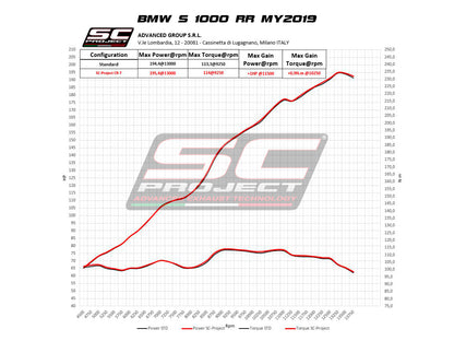 BMW S 1000 RR (2019 - 2020) CR-T Muffler, with Titanium mesh on exit muffler