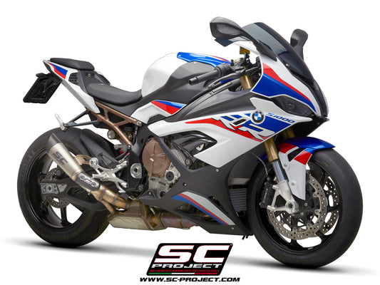 BMW S 1000 RR (2019 - 2020) S1 Muffler, Titanium, with Carbon fibre end cap