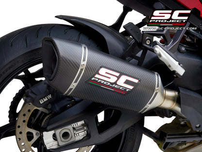 BMW S 1000 XR (2020-2023) SC1-R Muffler, Carbon fibre, with Carbon fibre end cap