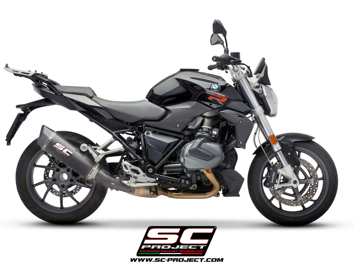 BMW R 1250 R (2021 - 2025) - RS SC1-R Muffler, Carbon fibre, with Carbon fibre end cap