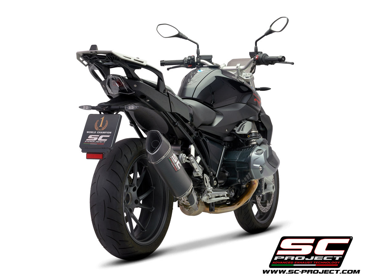 BMW R 1250 R (2021 - 2025) - RS SC1-R Muffler, Carbon fibre, with Carbon fibre end cap