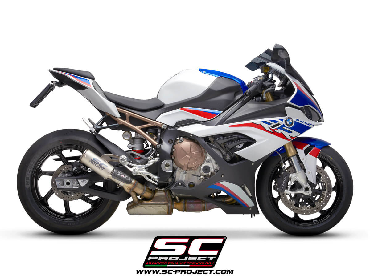 BMW S 1000 RR (2019 - 2020) - EURO 4 CR-T Muffler, with Titanium mesh on exit muffler - Racing
