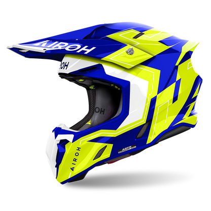 AIROH TWIST 3.0 DIZZY BLUE/YELLOW GLOSS