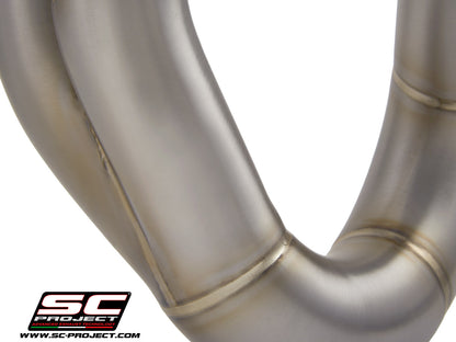 DUCATI HYPERMOTARD 950 - SP (2019 - 2020) De-cat link pipe compatible with original, S1, SC1-M, S1-Carbon, SC1-R Mufflers (mufflers not included)