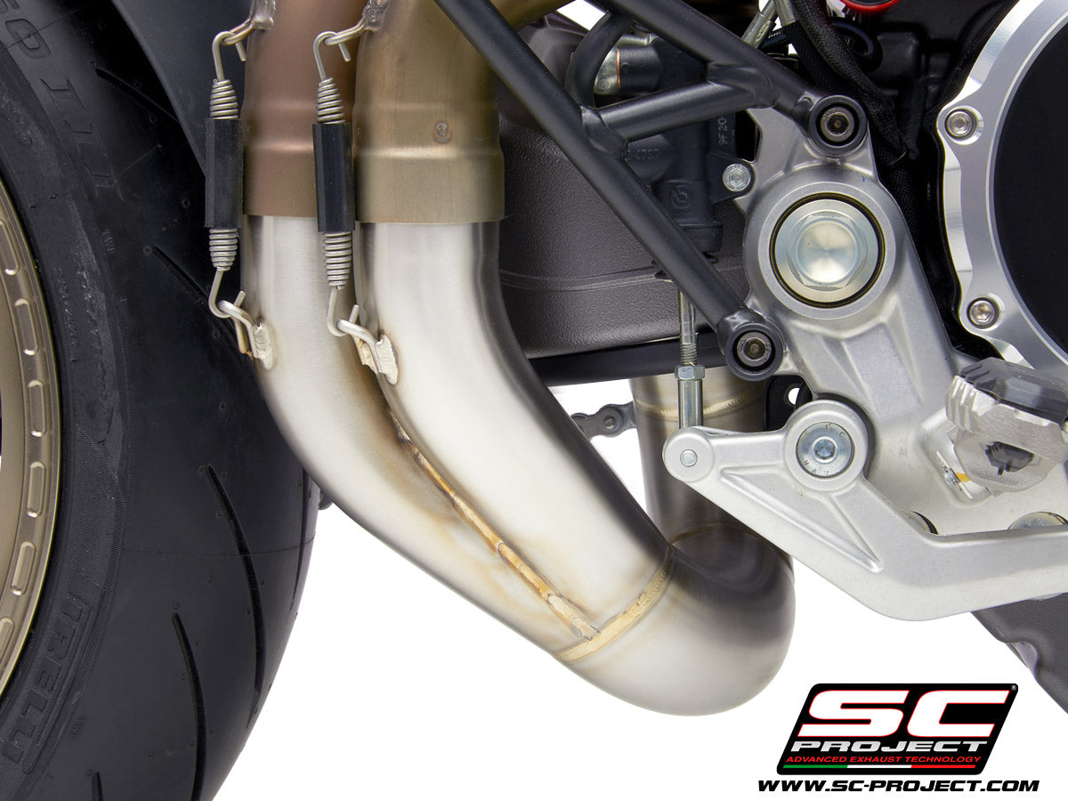 DUCATI HYPERMOTARD 950 - SP (2019 - 2020) De-cat link pipe compatible with original, S1, SC1-M, S1-Carbon, SC1-R Mufflers (mufflers not included)