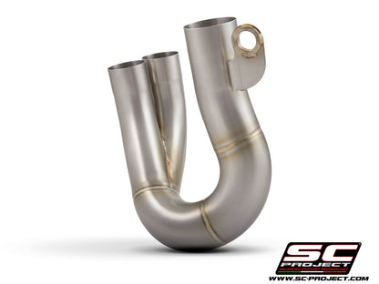 DUCATI HYPERMOTARD 950 - SP (2019 - 2020) De-cat link pipe compatible with original, S1, SC1-M, S1-Carbon, SC1-R Mufflers (mufflers not included)