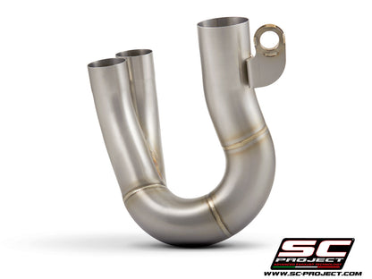 DUCATI HYPERMOTARD 950 - SP (2019 - 2020) De-cat link pipe compatible with original, S1, SC1-M, S1-Carbon, SC1-R Mufflers (mufflers not included)